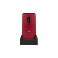 DORO 6040 Red - User-Friendly Mobile Phone with Big Buttons & Easy Navigation - Perfect for Seniors!